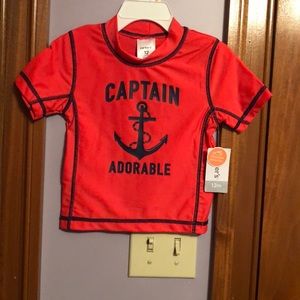 Little boys swim shirt